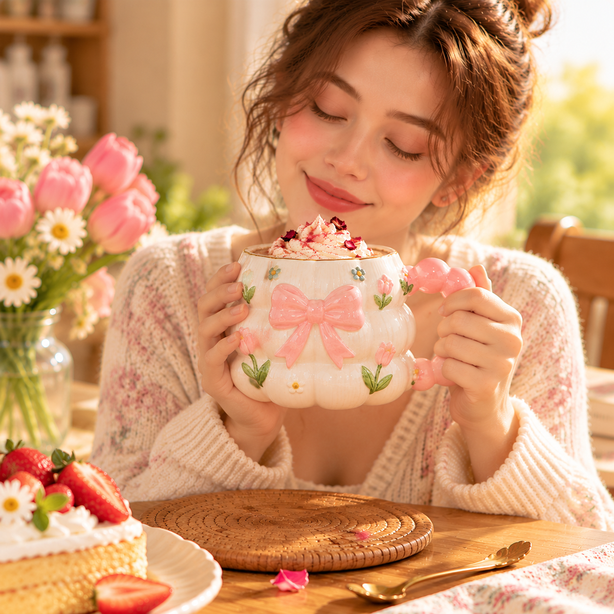 mugfolkery® Cloud & Star Ceramic Coffee Mug